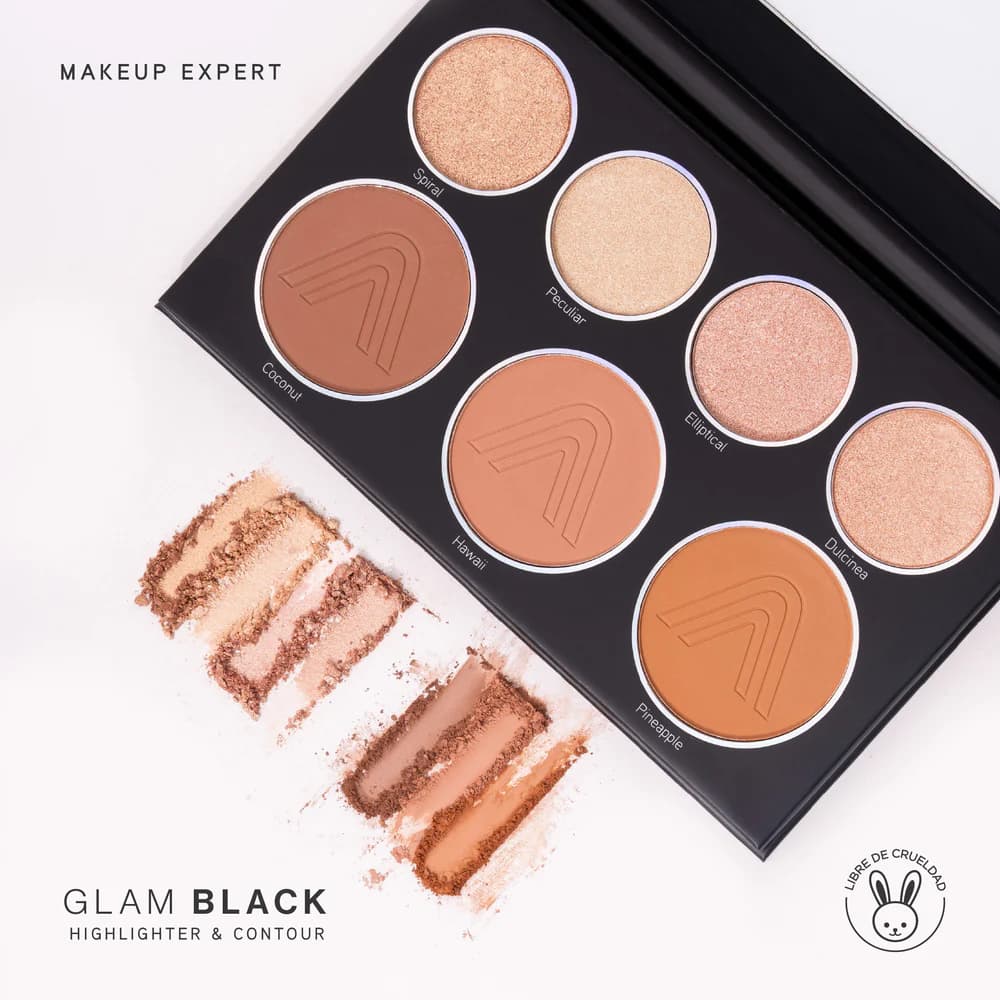 PALETA DE CONTORNOS E ILUMINADOR GLAMBLACK - imagen 1